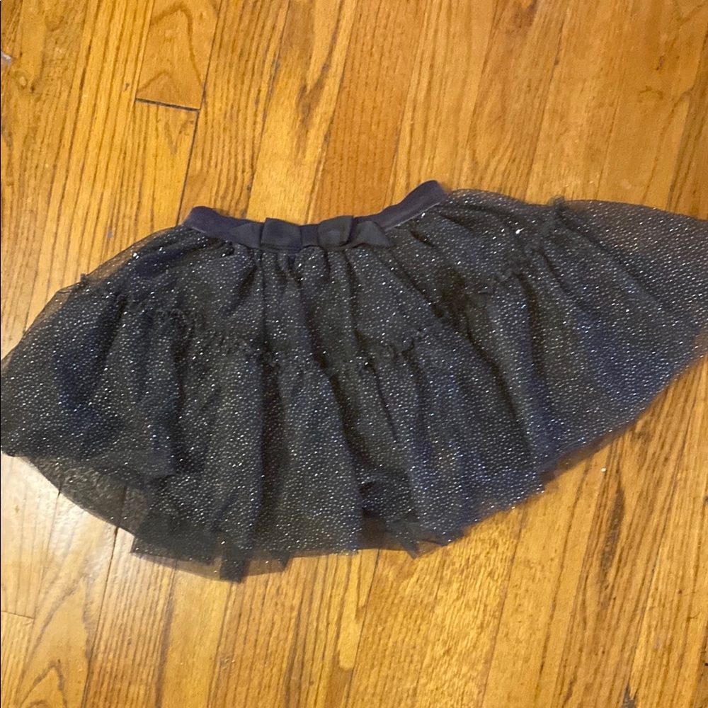 H&M Black Sequin Bubble Mini Skirt